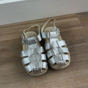 Kids Silver Sandals